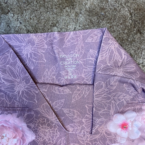 Evolution and Creation Floral High Waisted Leggings - Picture 3 of 6